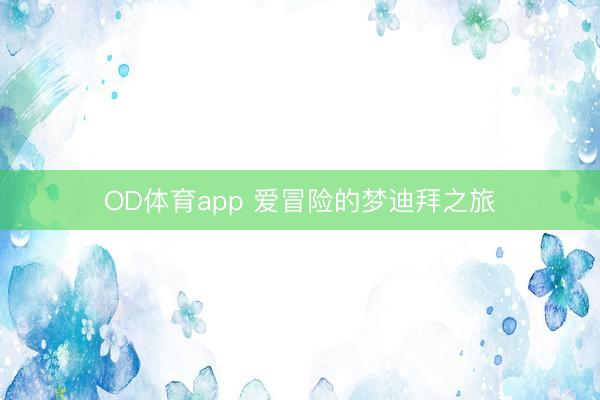 OD体育app 爱冒险的梦迪拜之旅